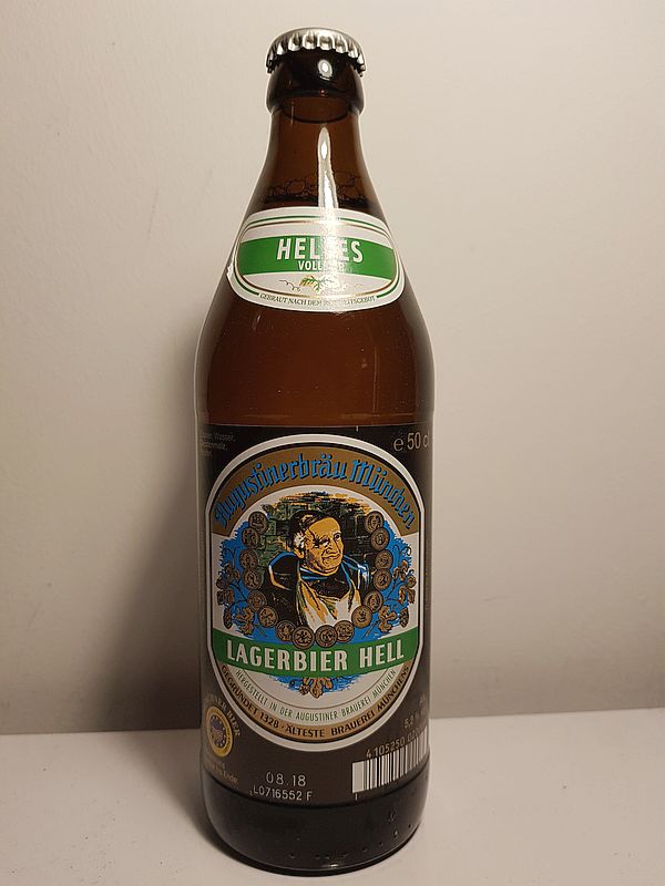 Баварско пиво - Augustinerbräu München – Lagerbier Hell 5,2% (seit 1328) производство München, Bayern