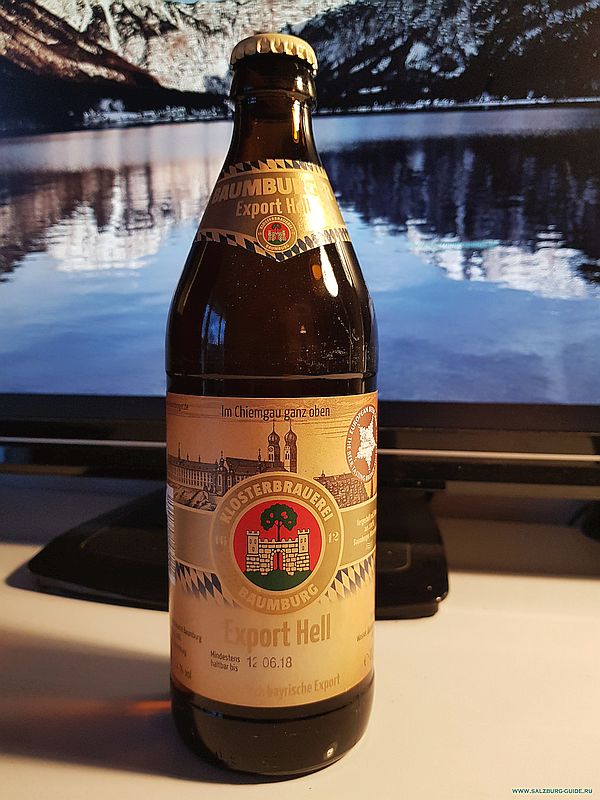 Баварское пиво - Kolsterbrauerei Baumburg Export Hell 5,2% (seit 1612), производство Baumburg, Bayern