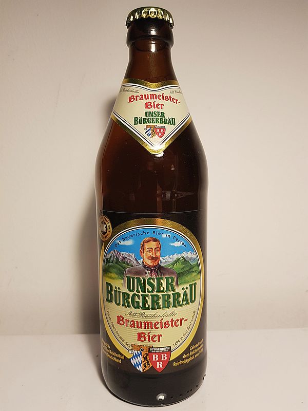 Баварское пиво - Unser Bürgerbräu, Alt Reichenhaller Braumeister Bier 5,4% (seit 1494) производство в Bad Reichenhall, Bayern