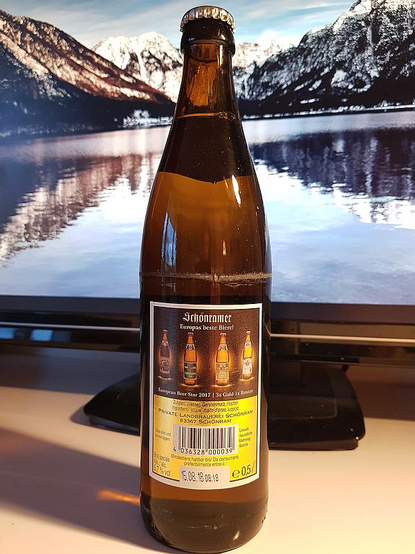 Баварское пиво - Schönrammer Gold Spezial 5,7% (seit 1780) производство в Schönram, Bayern