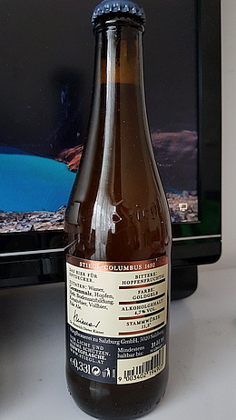 6. Stiegl Columbus 1492 Pale Ale 4,7% производство Salzburg, Austria.