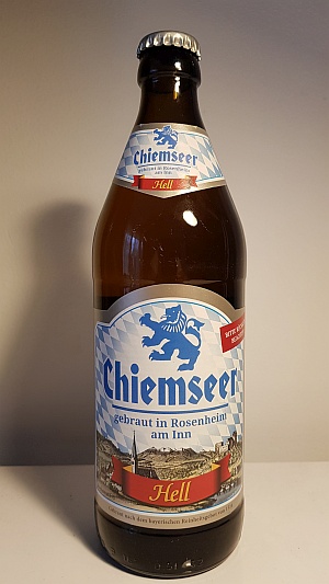 Chiemseer Hell, 4,8%, производство Rosenheim am Inn, Bayern