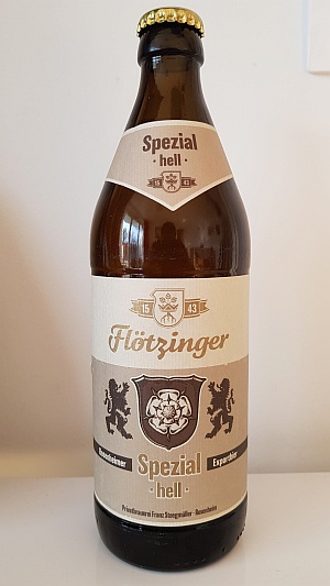 Flötzinger Spezial Hell Exportbier (seit 1543) 5,5%, производство Rosenheim, Bayern