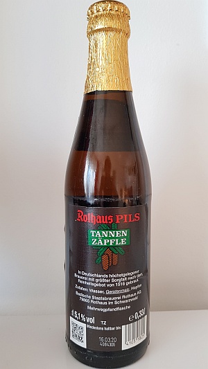 Rothaus Pils Tannen Zäpfle, 5,1% производство Rothaus im Schwarzwald, Baden-Würtenberg, Deutschland 