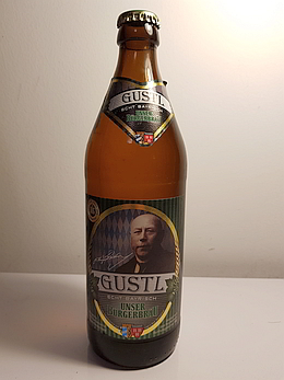 Unser Burgerbrau Gustl 4,9% (seit 1493) производство в Bad Reichenhall, Bayern