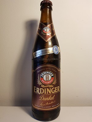 Erdinger Weißbier Dunkel (seit 1886) 5,3% Privatbrauerei Erging, Bayern