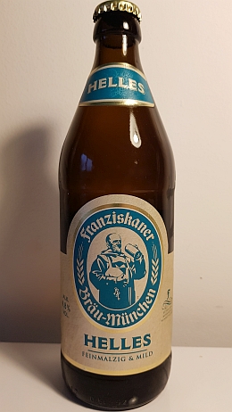68. Franziskaner, Helles Bier – Fein & Malzig 4,8%, производство München, Spaten-Franziskaner Bräu, Bayern
