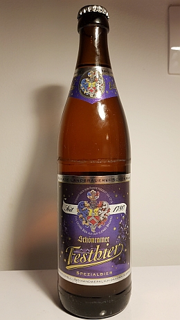 67. Schönramer Festbier Speziealbier (seit 1780) 6,1% производство Schönram, Bayern.