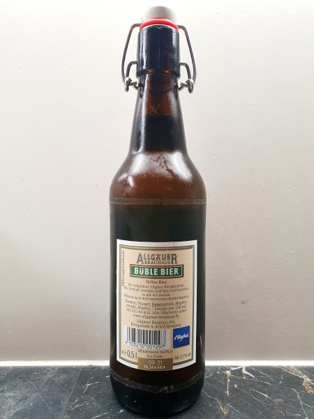 100. Algäuer Büble Helles Bier 5,5%, Edelbräu, Kempten, Bayern, Deutschland