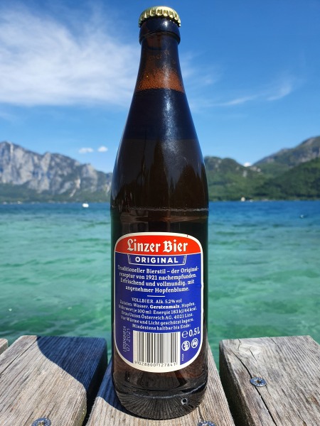Linzer Bier Original  (seit 1921) 5,2%, производство город Линц (Linz), Brau Union AG, Austria