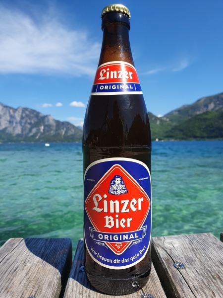 Linzer Bier Original  (seit 1921) 5,2%, производство город Линц (Linz), Brau Union AG, Austria