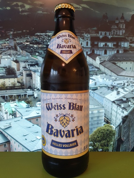 Weiss Blau Bavaria Helles Vollbier 4,8% Brauerei Maxhütte-Haidhof Bayern, Deutschland